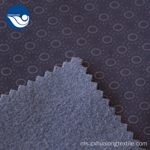 100% Poly Tricot Soft Embossed Fabric